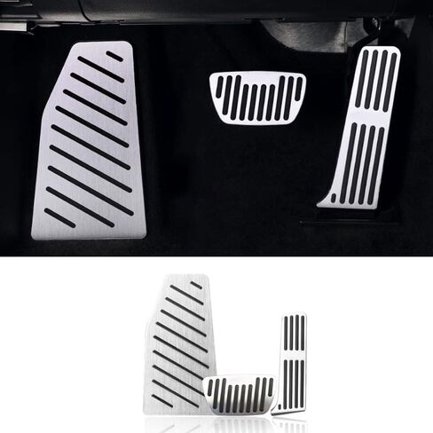 for Toyota RAV4 RAV 4 XA50 2019 2020 2021 Accessories Non-Slip Aluminum Alloy Pedal Cover Automatic Motor No Drill Brake Gas Rest Pedals Accelerator Accessories 3pcs (RED) in Saudi Arabia