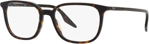 Ray-Ban RX5406F Low Bridge Fit Square Prescription Eyewear Frames, Transparent/Demo Lens, 54 mm in Saudi Arabia