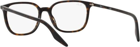 Ray-Ban RX5406F Low Bridge Fit Square Prescription Eyewear Frames, Transparent/Demo Lens, 54 mm in Saudi Arabia