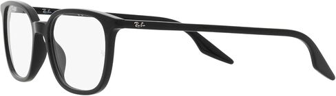 Ray-Ban RX5406F Low Bridge Fit Square Prescription Eyewear Frames, Transparent/Demo Lens, 54 mm in Saudi Arabia