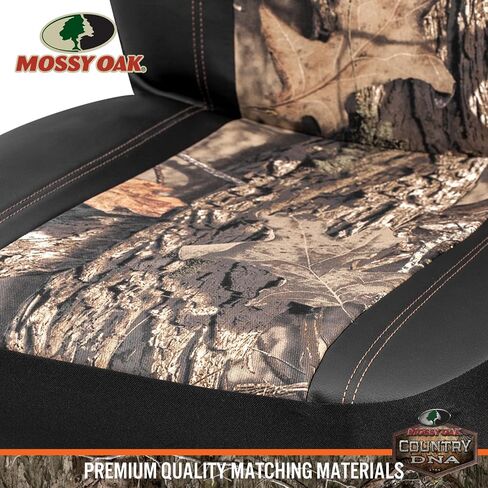 أغطية مقاعد مموهة أمامية من Mossy Oak بظهر منخفض - مصنوعة من نسيج أكسفورد الممتاز المقاوم للتمزق، متوافقة مع الوسادة الهوائية، تناسب معظم مقاعد الدلو - منتج مرخص رسميًا in Saudi Arabia