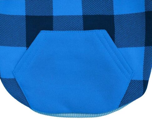 KOOLTAIL Plaid Dog Hoodie Pet Clothes Sweater with Hat and Pocket for Small Medium Large Size Dogs, Soft Winter Warm Dog Cold Weather Coat, Fleece Fall Dog Hooded Sweatshirt for Puppy Cats, Red XL in Kuwait