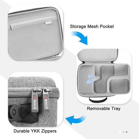 RLSOCO Case for Shure SM7B Dynamic Vocal Microphone & Shure MV7+ / MV7X / MV7 Podcast Dynamic Microphone (Black) in Kuwait