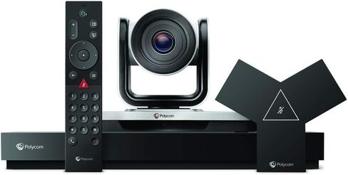 Poly G7500 Video Conferencing System EagleEye IV-12x Camera 4K Ultra HD Webcam IP Microphone HDMI-in Port Audio for Microsoft Teams, Zoom, GoToMeeting, 1-Year HP Warranty (Renewed) in Saudi Arabia