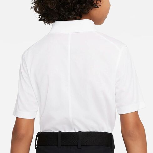 Nike Boys Dri-FIT Victory Golf Polo (US, Alpha, Medium, Regular, White) in Saudi Arabia
