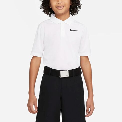 Nike Boys Dri-FIT Victory Golf Polo (US, Alpha, Medium, Regular, White) in Saudi Arabia