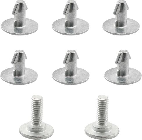 المسمار السفلي لغطاء المحرك DZS ELEC 8 قطع دبابيس غطاء الوصول إلى محرك الرادياتير ومسامير الغطاء السفلي، مشبك الوصول لـ CRV Civic Accord Acura ILX، RLX وTLX 90674-TY2-A01 in Kuwait