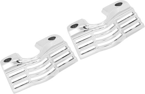 Motorcycle Finned Shape Spark Head Bolt Cover Net for Harley Touring Electra Glides Road Glides Road Kings 1999-2016,Street Glides & Trikes 2009-2016 (Chrome) in Saudi Arabia