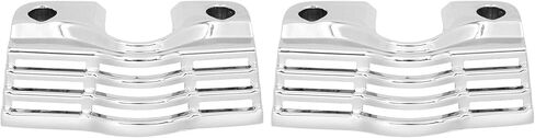 Motorcycle Finned Shape Spark Head Bolt Cover Net for Harley Touring Electra Glides Road Glides Road Kings 1999-2016,Street Glides & Trikes 2009-2016 (Chrome) in Saudi Arabia