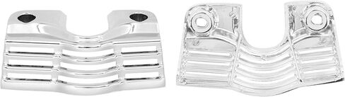 Motorcycle Finned Shape Spark Head Bolt Cover Net for Harley Touring Electra Glides Road Glides Road Kings 1999-2016,Street Glides & Trikes 2009-2016 (Chrome) in Saudi Arabia