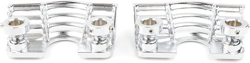 Motorcycle Finned Shape Spark Head Bolt Cover Net for Harley Touring Electra Glides Road Glides Road Kings 1999-2016,Street Glides & Trikes 2009-2016 (Chrome) in Saudi Arabia
