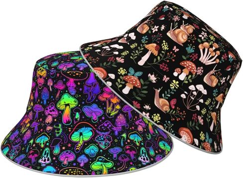 Hat Reversible Fisherman Hats Double Sided Wearing for Women Men Boys Girls in Saudi Arabia