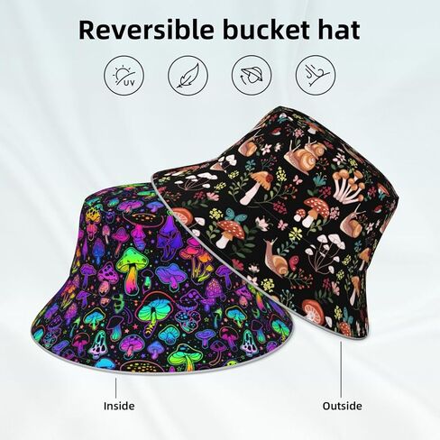 Hat Reversible Fisherman Hats Double Sided Wearing for Women Men Boys Girls in Saudi Arabia