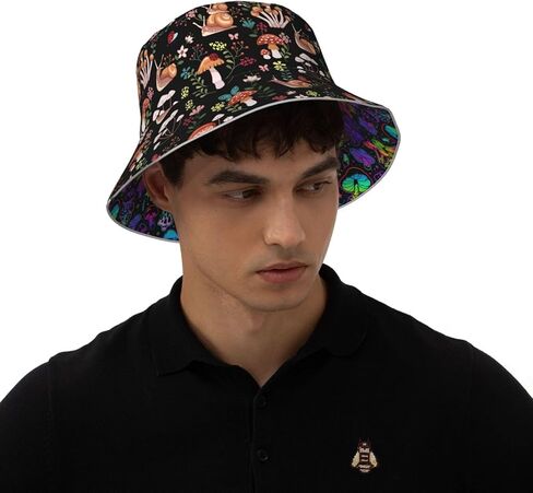 Hat Reversible Fisherman Hats Double Sided Wearing for Women Men Boys Girls in Saudi Arabia