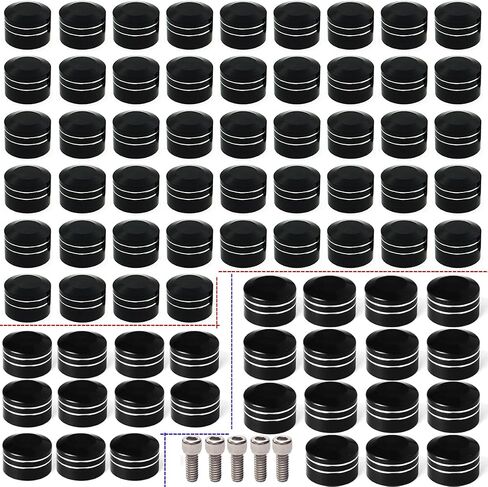 Motorcycle Aluminum Engine Bolt Caps Cover For Harley Touring Street Glide FLHX FLHR Parts (Chrome) in Saudi Arabia