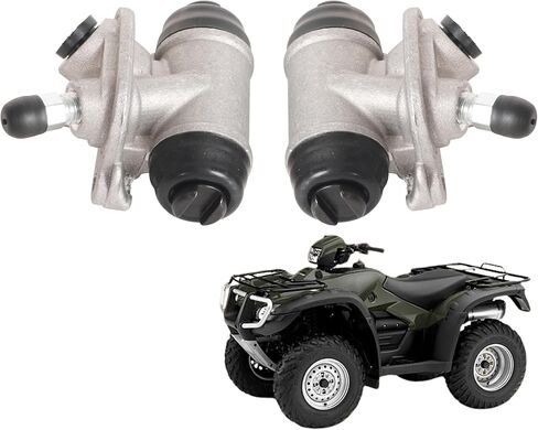أسطوانات عجلة الفرامل الأمامية اليسرى اليمنى متوافقة مع Honda FourTrax 300 2x4 TRX300 1988-1992 يستبدل OE # 45350-HC4-006 45370-HC4-006 45370-HC4-506 in Saudi Arabia
