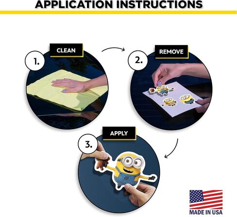 ملصقات سيارات Despicable Me Minions - مجموعة من 9 ملصقات بوب ستيوارت كيفن لشاحنة وزجاجة مياه وخوذة الدراجة والكمبيوتر المحمول ولوح التزلج - ملصقات فينيل مقاومة للماء في الهواء الطلق in Kuwait