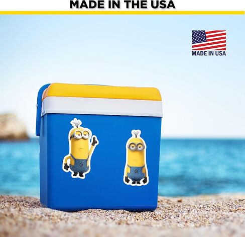 ملصقات سيارات Despicable Me Minions - مجموعة من 9 ملصقات بوب ستيوارت كيفن لشاحنة وزجاجة مياه وخوذة الدراجة والكمبيوتر المحمول ولوح التزلج - ملصقات فينيل مقاومة للماء في الهواء الطلق in Kuwait
