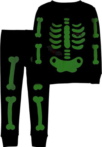 Carter's Boys' 2 Piece Glow-in-The-Dark Snug Fit Cotton Halloween PJS in Saudi Arabia