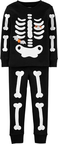 Carter's Boys' 2 Piece Glow-in-The-Dark Snug Fit Cotton Halloween PJS in Saudi Arabia