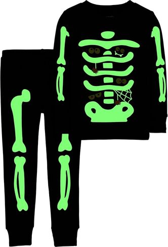 Carter's Boys' 2 Piece Glow-in-The-Dark Snug Fit Cotton Halloween PJS in Saudi Arabia