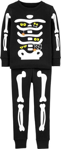 Carter's Boys' 2 Piece Glow-in-The-Dark Snug Fit Cotton Halloween PJS in Saudi Arabia