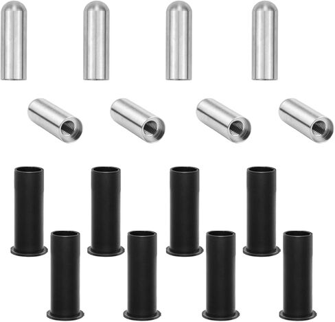 أدلة دبوس الباب وأداة إزالة جلبة الباب لسيارة جيب رانجلر JK JKU JL JLU Sports Sahara Freedom Rubicon Unlimited & Gladiator JT 2/4-Door 2007-2021 بطانات أدلة مسامير مفصلية من الفولاذ المقاوم للصدأ (16 قطعة) in Kuwait