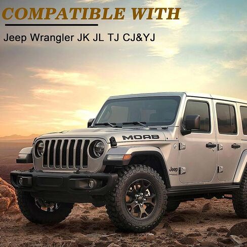 أدلة دبوس الباب وأداة إزالة جلبة الباب لسيارة جيب رانجلر JK JKU JL JLU Sports Sahara Freedom Rubicon Unlimited & Gladiator JT 2/4-Door 2007-2021 بطانات أدلة مسامير مفصلية من الفولاذ المقاوم للصدأ (16 قطعة) in Kuwait