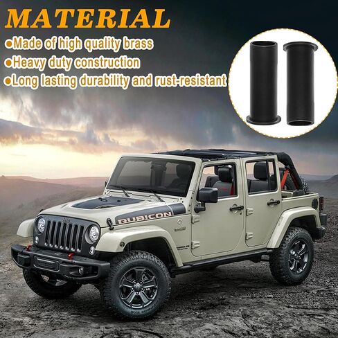 أدلة دبوس الباب وأداة إزالة جلبة الباب لسيارة جيب رانجلر JK JKU JL JLU Sports Sahara Freedom Rubicon Unlimited & Gladiator JT 2/4-Door 2007-2021 بطانات أدلة مسامير مفصلية من الفولاذ المقاوم للصدأ (16 قطعة) in Kuwait