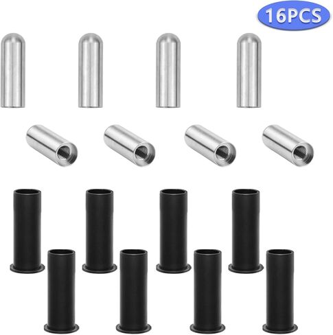 أدلة دبوس الباب وأداة إزالة جلبة الباب لسيارة جيب رانجلر JK JKU JL JLU Sports Sahara Freedom Rubicon Unlimited & Gladiator JT 2/4-Door 2007-2021 بطانات أدلة مسامير مفصلية من الفولاذ المقاوم للصدأ (16 قطعة) in Kuwait