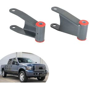2 Inch Rear Drop Lowering Shackle Kit Replacement for F250 F350 Super Duty 1999-2007 2WD