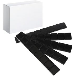 Aain (288PCS) 1/4 oz. 0.25 oz. Adhesive Stick on Wheel Weights,36 Strip Box, Black, Low Profile, EasyPeel Type for Cars, Trucks, SUVs, Motorcycles