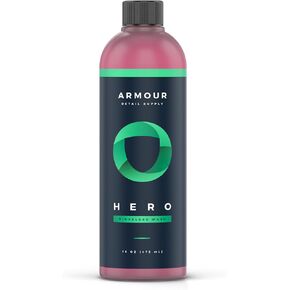 HERO Rinseless Car Wash - Eco-Friendly Alternative to Soap Car Washes, Safe on all Vehicles, Deep Cleaning - 16 Oz