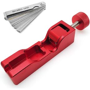 Spark Plug Gap Gauge Tool Set for 16mm 14mm 12mm 10mm Spark Plug Gap Adjustment with 32 Blade Steel Spark Plug Feeler Gap Tool