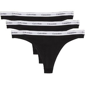 Calvin Klein Women's Modern Logo Thong 3-Pack