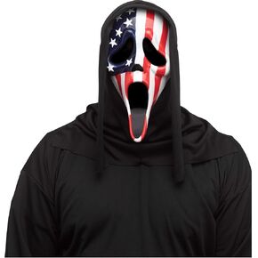 Fun World Officially Licensed Patriotic Ghost Face Mask.