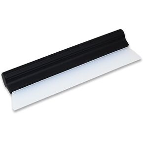 Dual Material Choice! Efficient Car Wash Squeegee for Automotive Beauty - TPE/Silicone Squeegee for Windshields and Glass Surfaces (Silicone), White