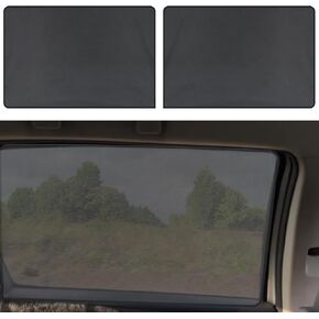 2PCS Car Window Shades with Magnets, Vehicle Side Window Heat Insulation, Glare, UV Rays Privacy Curtains Covers, 100% Strong-Light Blocking Window Sun Shade for Baby, Napping (Back Seat)