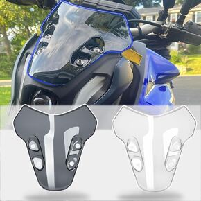 Motorcycle Windshield Windscreen Front Fairing Replacement for YA&MA&HA MT-07 MT07 FZ 07 FZ-07 Accessories 2021 2022 2023 Wind Deflectors Protection (Dark Smoke)