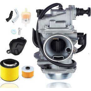 TRX350 Carburetor, compatible with Honda Rancher 350 Carburetor (2000-2006) - TRX350 Carburetor Fits TRX350TM, TE, ES, FE, FM - New Carb with Air & Oil Filter