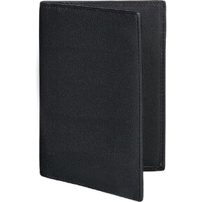 Awesometik Passport Holder Men Full Grain Leather, Passport Cover, Passport Case, Passport Wallet for Men Travel, RFID PROTECTION (Black)