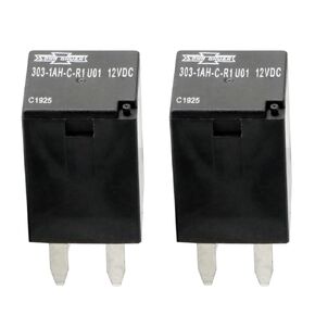 2 Pack Automotive Purpose Relays 303-1AH-C-R1-U01-12VDC Ultra Micro ISO Relay SPNO 20A for Polaris RZR Slingshot Ranger Sportsman Cooling Fan Relay