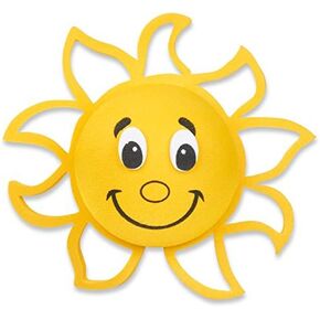 Happy Florida Sun Sunshine Car Antenna Topper/Auto Mirror Dangler/Cute Dashboard Accessory