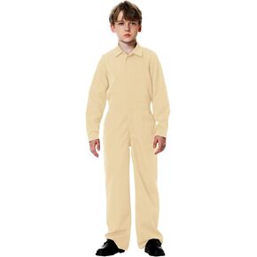 AOBUTE Kids Halloween Boys Navy Jumpsuit with Pockets 3-14 Y