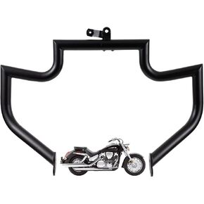 1.5" Fat Crash Bar Engine Guard Highway Bar for Honda VTX 1300 R S C Models 1300R 1300C (Matte Black)