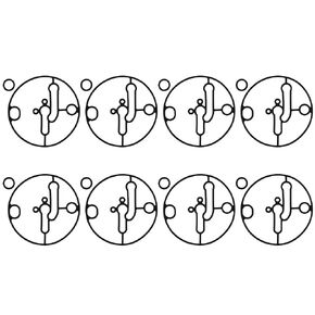 8 Pcs Float Bowl Gasket, 698781 Black Gasket Replacement Car Accessories Parts for Nikki, for Carbs, for Briggs, for Stratton