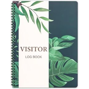 Visitor log book Spiral visitors register book Visitor log book for business Visitor guest book for Office visiting Wedding reception and Events reception Supplies 8.27 x 11inch 120 Pages