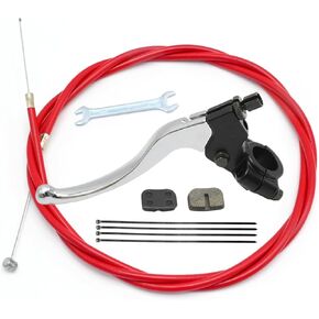 7/8/22mm Clutch Handle Mini Bike Brake Lever with 155cm Brake Cable Replacement for Coleman Powersports CT100U CC100X Mini Bike