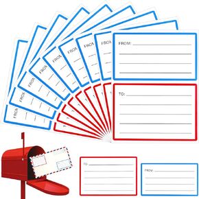 SallyFashion 60PCS Return Address Mailing Labels, Mail Shipping Label Self Adhesive from/to Mail Labels for Package School Home Office