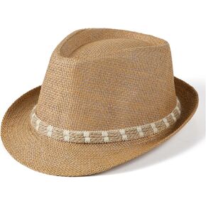 Zoknari Short Brim Summer Hat Light Weight Trilby Hat